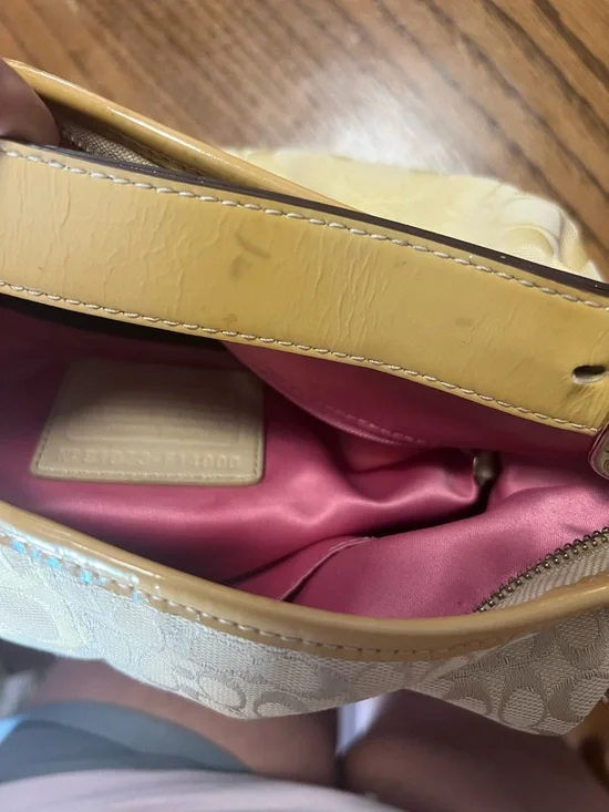 Vintage Coach pastel patchwork shoulder bag - Picture 7 of 10